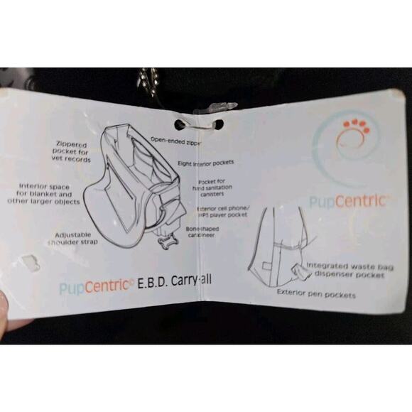 New!! PupCentric EBD Carryall Messenger Dog Puppy Supply Travel Bag 14x11x5 - Picture 5 of 13